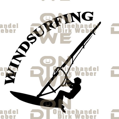 Aufkleber windsurfing - aufkleber, "windsurfing"