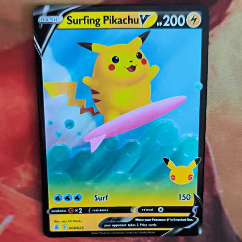 Pokémon tcg surfing pikachu - pokémon,