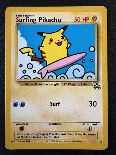 Surfendes pikachu rare - pikachu,